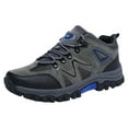 thumbnail image 1 of Durtebeua Men's Low Top Waterproof Hiking Shoes Trekking Trails Outdoor Work Shoes Grey,9.5, 1 of 5