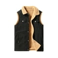 thumbnail image 1 of Durtebeua Men's Puffer Vest Winter Puffer Vests Lined Outdoor Warm Sleeveless Jackets, 1 of 5