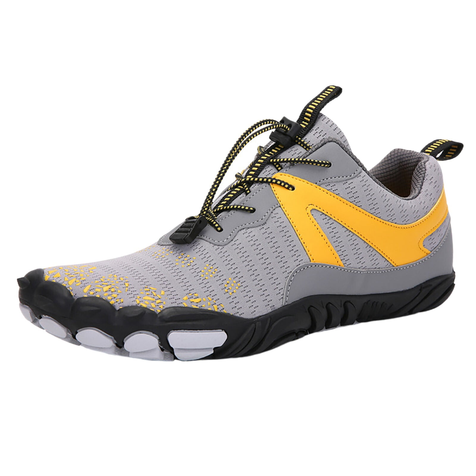 Durtebeua Men's Trail Running Sneakers, Wide Toe Barefoot Hiking Shoes ...