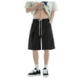 thumbnail image 1 of Durtebeua Mens Athletic Running Shorts, Basketball Gym Workout Shorts for Men with Zippered Pockets Black ,M, 1 of 5