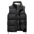 thumbnail image 1 of Durtebeua Mens Down Alternative Vest Jacket Outdoor Casual Stand Collar Outwear Padded Vest Coats, 1 of 6