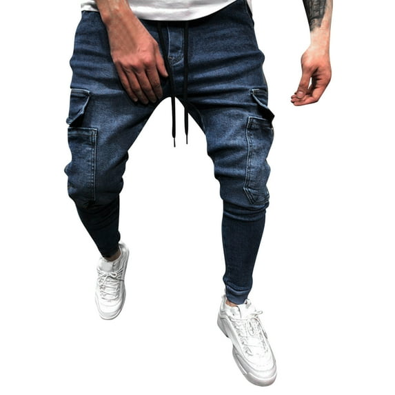 Durtebeua Mens Jeans Fit Stretch Ripped Super-Soft Denim Jeans Stretch Jeans Slim Fit Jeans
