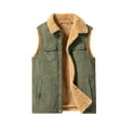 thumbnail image 1 of Durtebeua Mens Lightweight Packable Puffer Vest Water-Resistant Puffer Jacket Thicken Vest with Removable Hood, 1 of 4