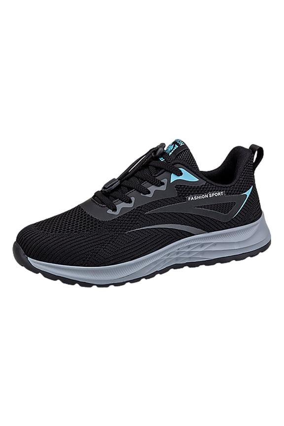Mens Walking Shoes Sneakers for Men with Arch Support, Wide Toe Box Shoes for Pain Relief with Non Slip Rubber Sole Z03-Black,11