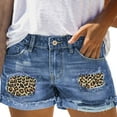 thumbnail image 1 of Durtebeua Mid Waisted Womens Denim Shorts Women Zipper Jean Shorts with Pockets C XL, 1 of 2
