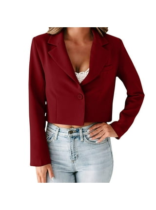 16+ Plus Size Cropped Blazer