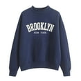 thumbnail image 1 of Durtebeua Oversized Sweatshirt For Women Long Sleeve Pullover Tops for Fall Blue, 1 of 2