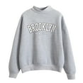 thumbnail image 1 of Durtebeua Oversized Sweatshirt For Women Plus Size Lightweight Raglan Sleeve Sweatshirt Grey, 1 of 2