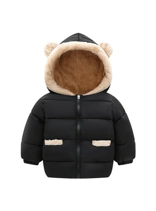 Durtebeua Boys Winter Coats Jackets With Hooded Toddler Warm Lined Coat  Outer Clothing 12-18 Months 