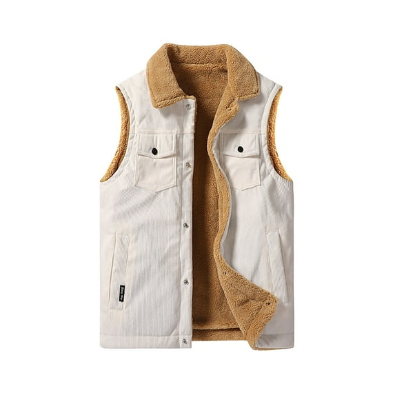 Durtebeua Puffer Vest Men With Hood Full Zipper Casual Down Puffer Vest Warm Winter Outwear Tops