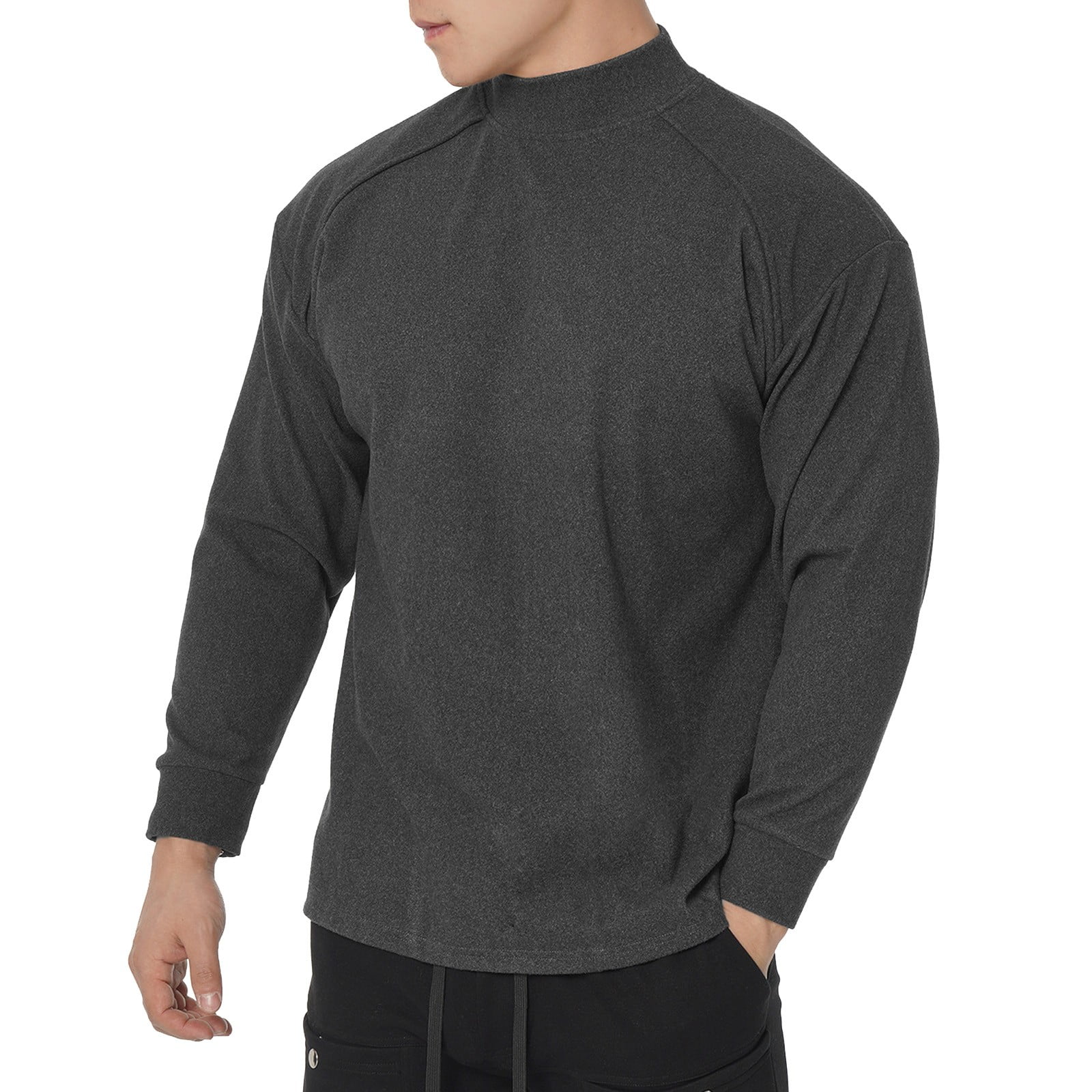 Durtebeua Slim Fit Lightweight Long Sleeve Sweater Mens Sweatshirts Zip ...