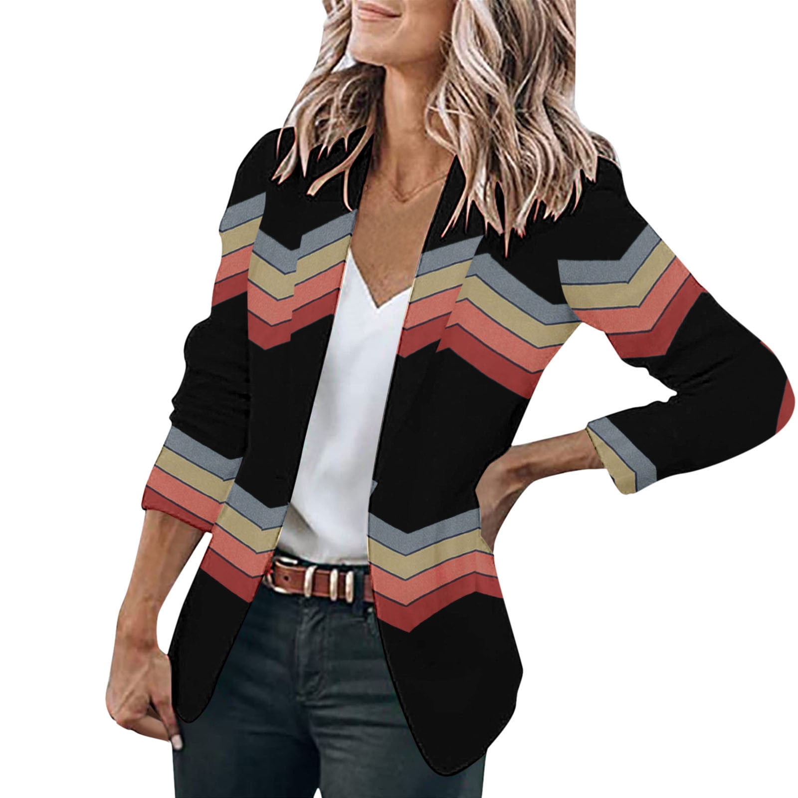 Durtebeua Stretchy Lightweight Business Casual Blazer Jackets Womens