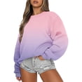 thumbnail image 1 of Durtebeua Sweatshirts For Women Loose Fit Plus Size Long Sleeve Shirt Soft Lightweight Loose Tops, 1 of 5