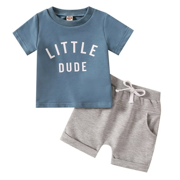 Durtebeua Toddler Boys Summer 43pcs Clothes Sets Shorts Cute Baby Boy Outfits,2-3 Years