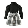 thumbnail image 1 of Durtebeua Toddler Girls Clothes Winter Long Sleeve Romper and Floral Skirt Outfit 2-3 Years, 1 of 6