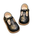 thumbnail image 1 of Durtebeua Toddler Little Girl Mary Jane School Uniform Oxfords Flat Dress Shoes Black,2-2.5 Years, 1 of 5