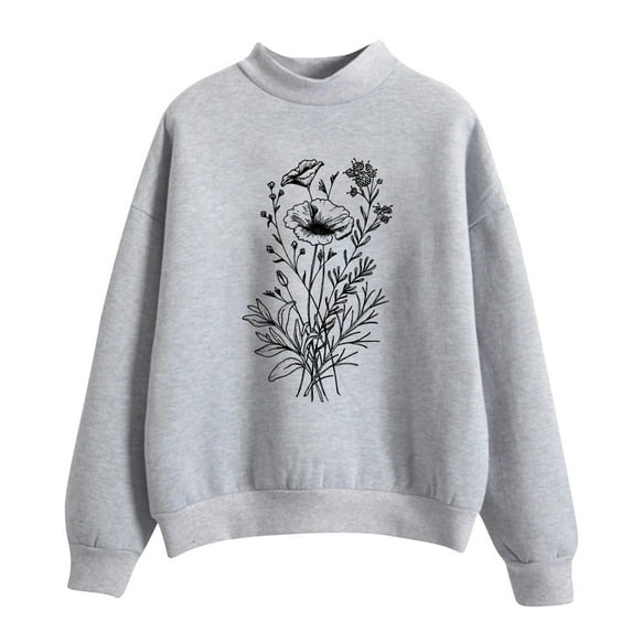 Durtebeua Tops for Women Long Sleeve Sweatshirt Hoodie Sweater Teen Girls Fall Y2K Clothes