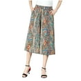 thumbnail image 1 of Durtebeua Tyracharm Culottes - Wide Leg Culottes for Women, Curvyflair - High Waist Wide Leg Culottes, Culottes Khaki,3XL, 1 of 3