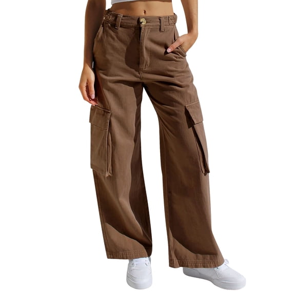 Durtebeua Wide Leg Jeans For Women Petite High Waist Sports Riding Equestrian Trousers