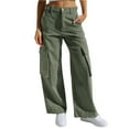 thumbnail image 1 of Durtebeua Wide Leg Jeans For Women Petite Quick-Drying Trousers Wide Leg Pants, 1 of 5