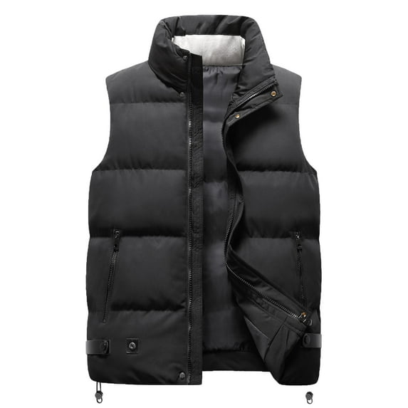 Durtebeua Winter Hooded Sleeveless Padded Vest Down Jackets Mens Puffer Vest Winter Jacket
