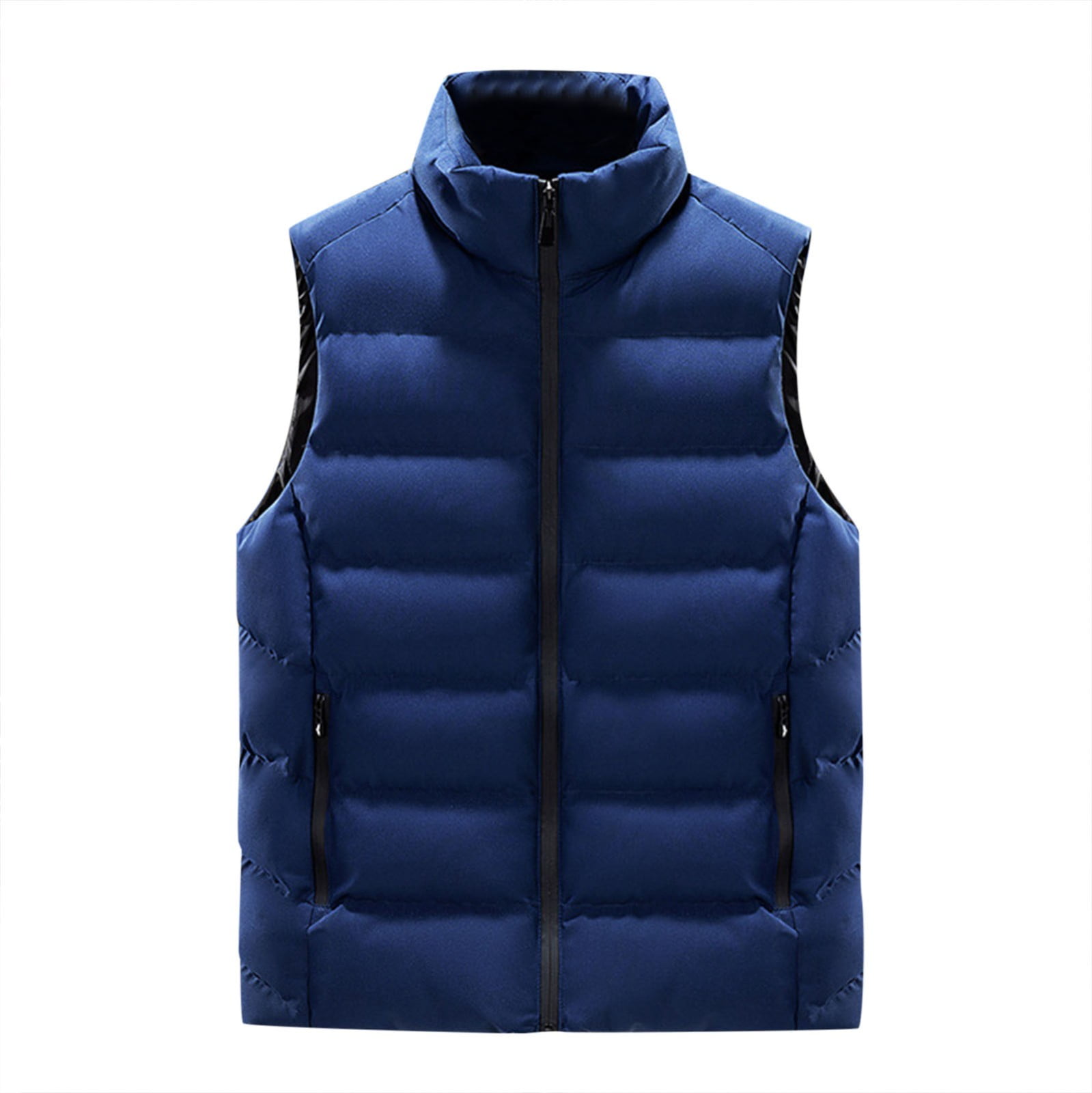 Durtebeua Winter Puffer Vests Lined Outdoor Warm Sleeveless Jackets Mens Down Alternative Vest Jacket Walmart