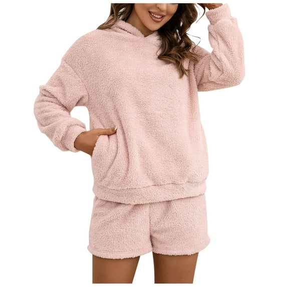 Durtebeua Women Jogger Outfit Sweat Suits Casual Sports Pullover Hoodi Sweatsuit Sweatpants Jogger