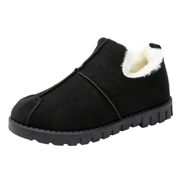 Durtebeua Women'S Winter Boots Snow Boots For Women Black Boots Women Shoes Women Boots for Outdoor Travel Holiday Black,7.5