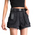 thumbnail image 1 of Durtebeua Womens Denim Shorts High Waist Jean Black XXL, 1 of 4