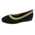 thumbnail image 1 of Durtebeua Womens Loafers Comfort Flats Shoes Slip-on Casual Woman Shoe No-Slip Genuine Leather Walking Sneakers Black,9, 1 of 5