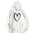 thumbnail image 1 of Durtebeua Womens Long Hoodie Long Sleeve Fall Oversized Casual Sweatshirts Jacket with Pocket, 1 of 3