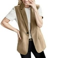 thumbnail image 1 of Durtebeua Womens Quilted Vest Stand Collar Lightweight Button Down Padded Gilet with Pockets, 1 of 5