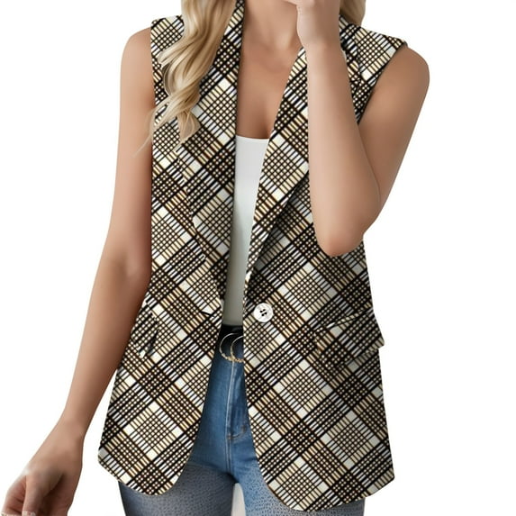 Durtebeua Womens Quilted Vests Outerwear Stand Collar Quilted Waistcoat Outdoor Padded Ski Vest