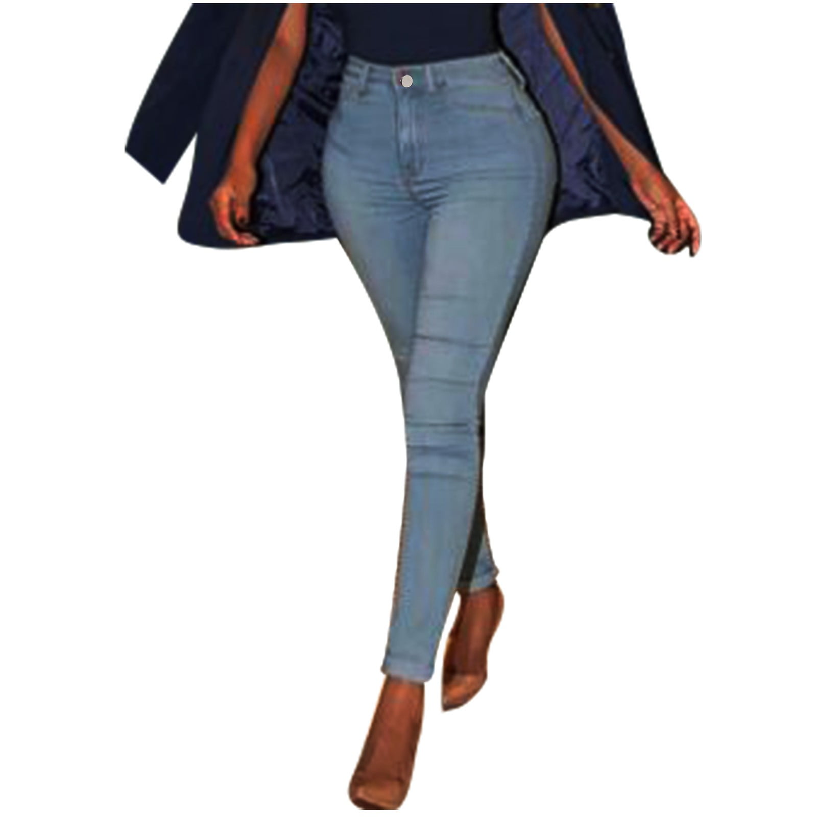 Durtebeua Tummy Control Jeans For Women High Rise Stretch Skinny