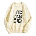 thumbnail image 1 of Durtebeua Womens Trendy Crewneck Sweatshirt Long Sleeve Cute Tunic Tops Loose Fitting Pullovers, 1 of 2
