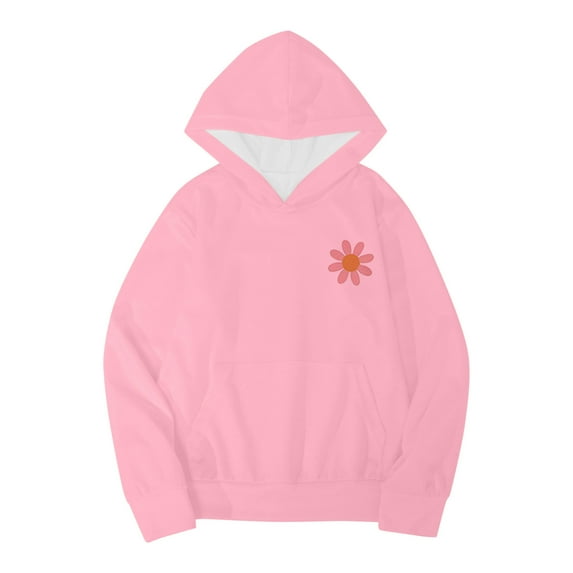 Durtebeua Zipper Hooded Pullover Jacket Coat Fall Winter Clothes with Pocket Hoodies for Girls Long Tops (18-24 Months)
