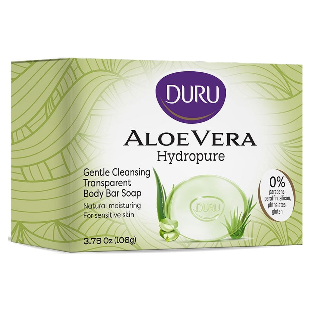 Duru Hydropure Aloe Vera Bar Soap - Best Gentle Cleansing Soap Moisturizing  Bar Soap Sensitive Skin Body Soap Bar Soap Wash for Women and Men Plant  Based Skin Care Products - 3