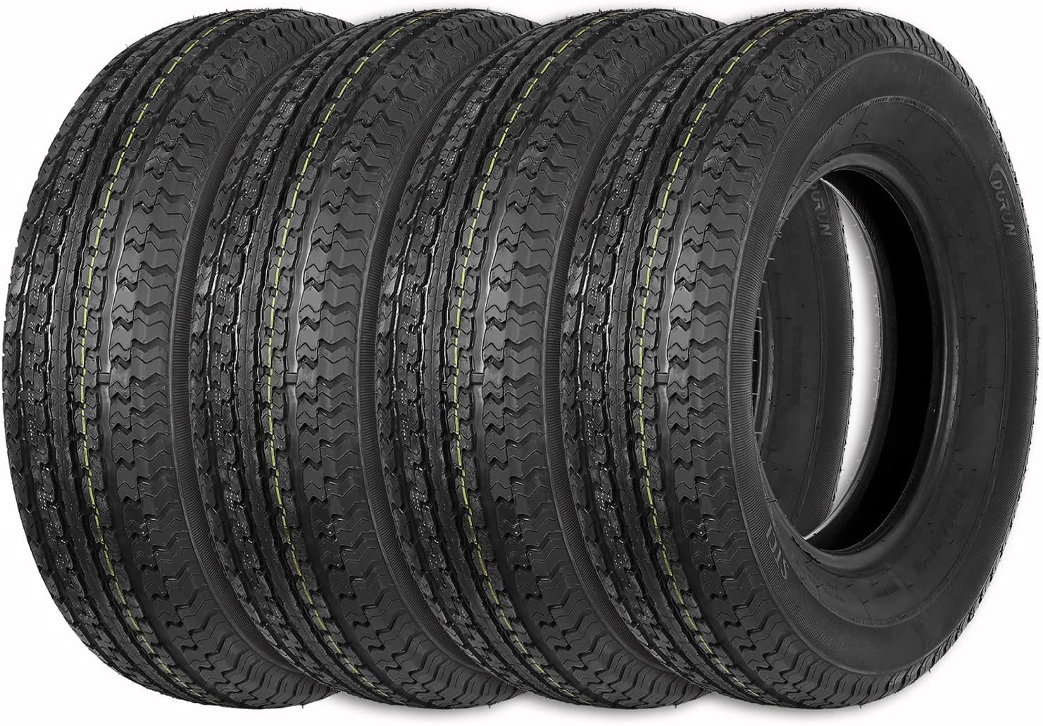 Durun ST205/75R15 Radial Trailer Tire, 205 75R15 ST 205/75R15, 8 Ply