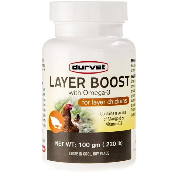 Durvet 63362 Livestock Supplies 100 g Layer Boost w/ Omega-3 Chicken Supplement