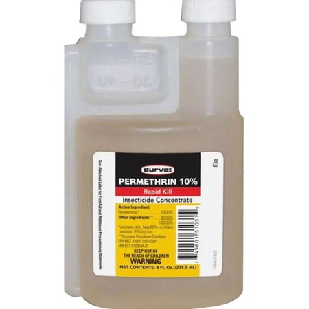 Durvet Permethrin 10% Insecticide Livestock 8 oz.