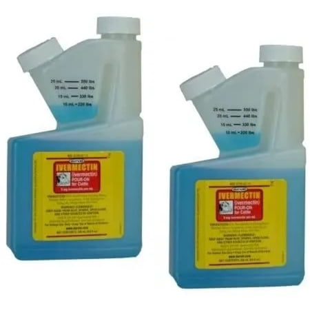 Durvet Pour On Parasiticide for Cattle 250mL 2-Pack