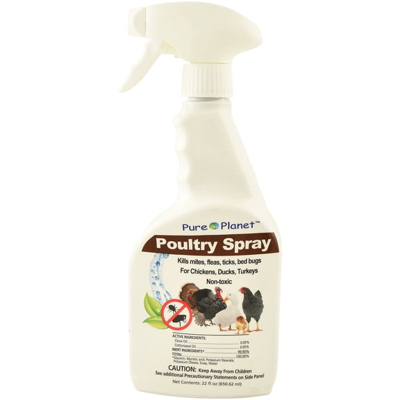 Durvet Pure Planet All Natural Poultry Bird and Pest Repellent Spray, 22 oz