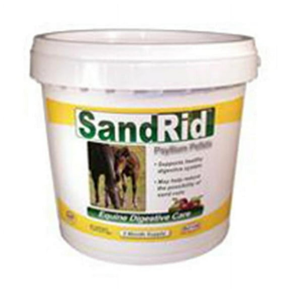 Durvet SandRID Psyllium Pellets for Horses, Apple Flavored, 5lb Pail