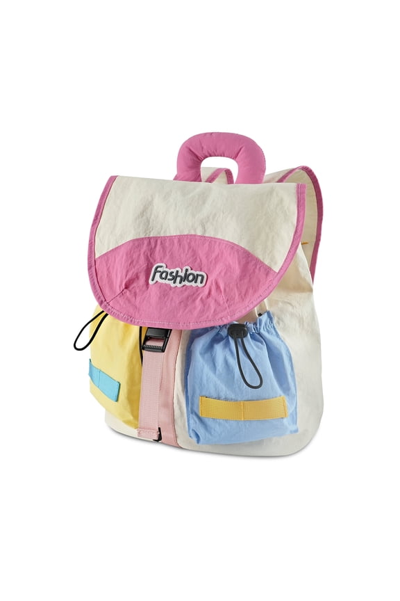 Casual Cute Drawstring Backpack Sackpack Cinch Bags With Water Bottle Holder