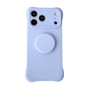 Duryarhall Compatible with iPhone 17 Pro Max, Retractable Bubble Stretch Ring Kickstand Soft Liquid Silicone Shockproof Phone Case