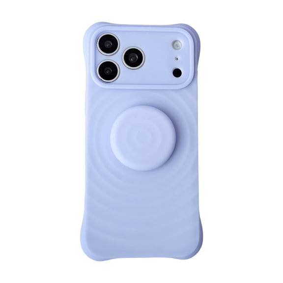 Duryarhall Compatible with iPhone 17 Pro Max, Retractable Bubble Stretch Ring Kickstand Soft Liquid Silicone Shockproof Phone Case