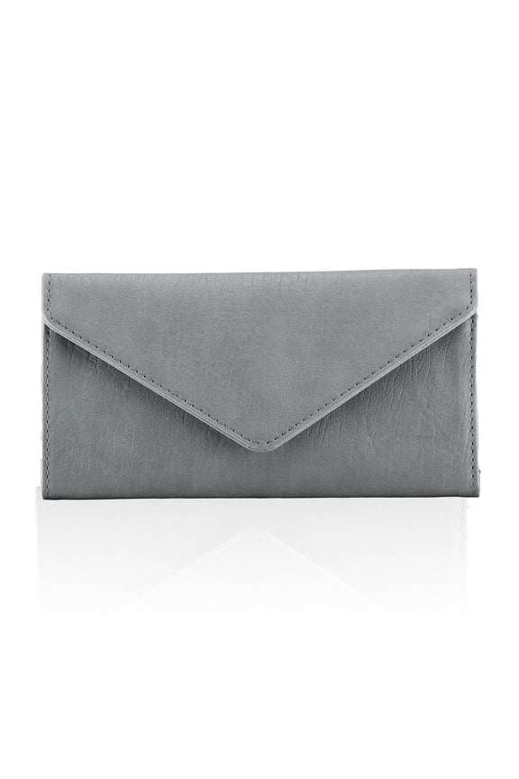 Foldable Envelope Wallet RFID-Blocking Credit Card Case With Zipper Coin Pocket