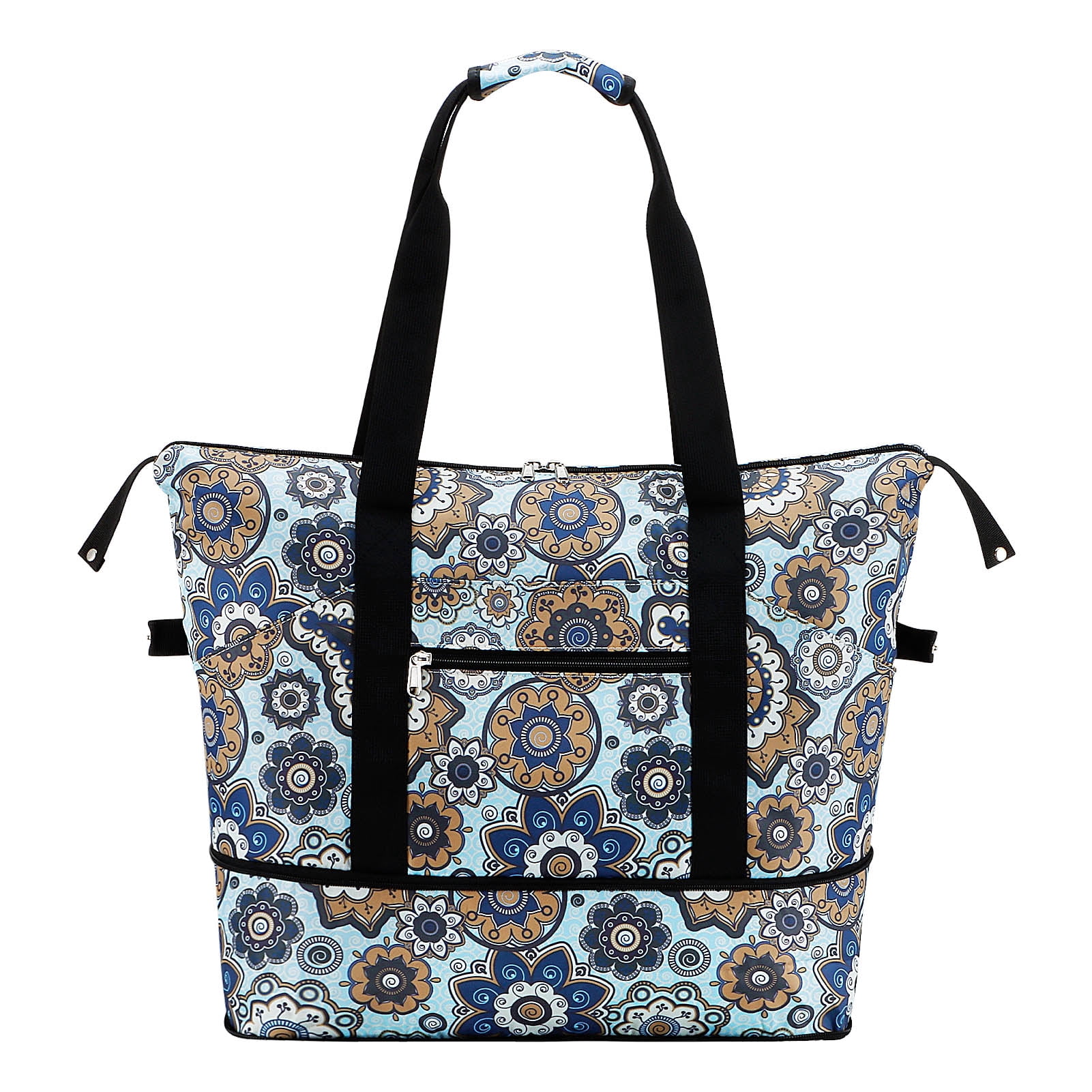 Duryarhall Foldable Multiple Pockets Sports Tote Handbag Single Shoulder Waterproof Travel Bag