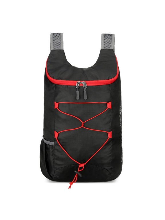 Foldable Packable Hiking Daypack Ultralight Compact Travel Backpack with Elastic Bungee Water Bottle Pocket