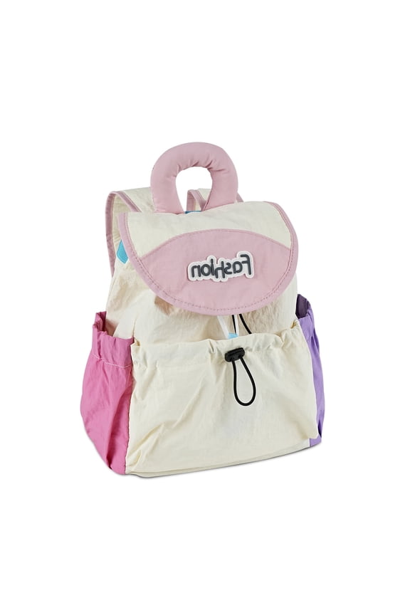 Lightweight Nylon Daypack Multi Pocket Casual Shoulder Bag Mini Backpack